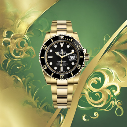 ROLEX SUBMARINER DATE ORO NEGRO